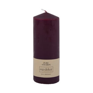 Vínově červená svíčka Eco candles by Ego dekor Top, doba hoření 50 h