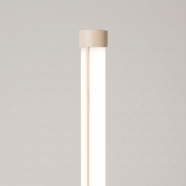 Béžová kovová LED stojací lampa (výška 150 cm) TRANG – Thoro-image-2