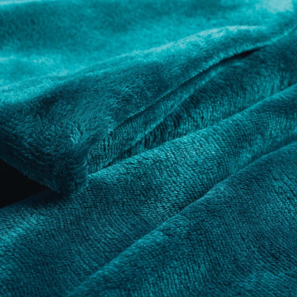 Modrá deka z mikroflanelu 125x150 cm Flanou – douceur d'intérieur-image-1