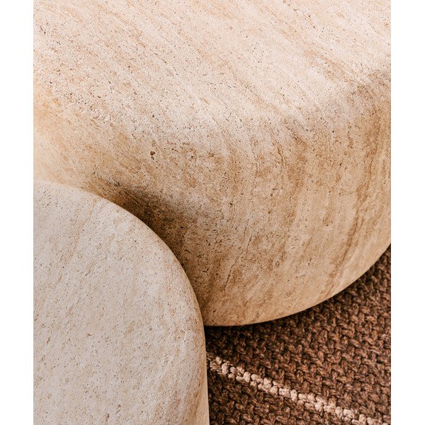 Betonový kulatý zahradní stolek ø 60 cm Drasi – Kave Home-image-3