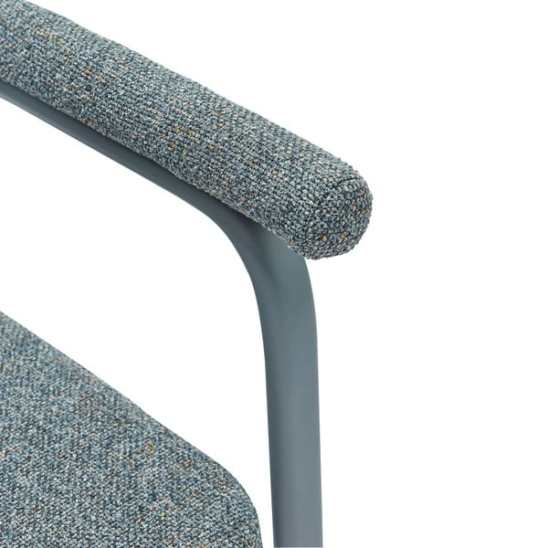 Šedá čalouněná jídelní křesla v sadě 2 ks s područkami Ecto – Hübsch-image-4