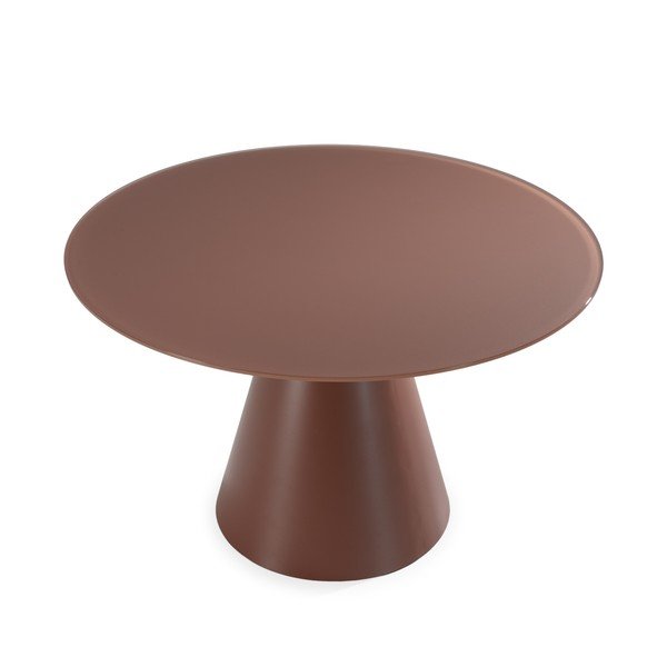 Kulatý jídelní stůl se skleněnou deskou ø 120 cm Vida – MOME-image-2