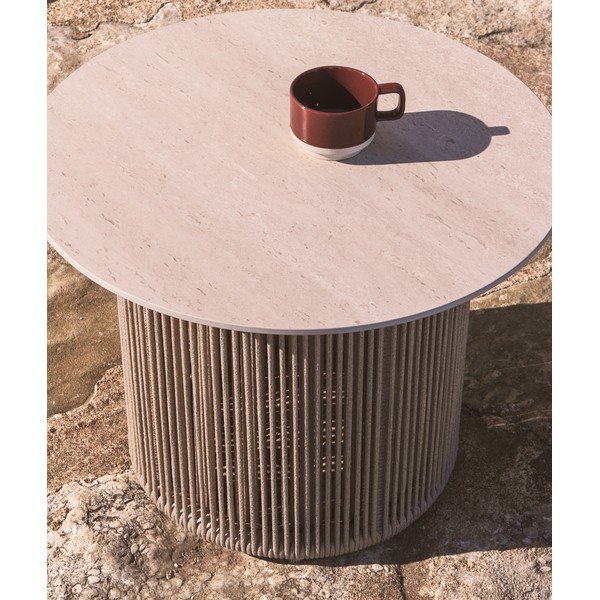 Kovový kulatý zahradní stolek ø 55 cm Orosei – Kave Home-image-2