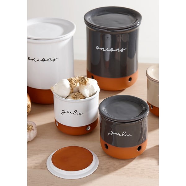 Terakotová dóza na cibuli a česnek Eco – Ladelle-image-1