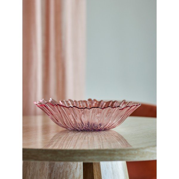 Světle růžová skleněná mísa ø 31 cm Mariko – Bloomingville-image-1