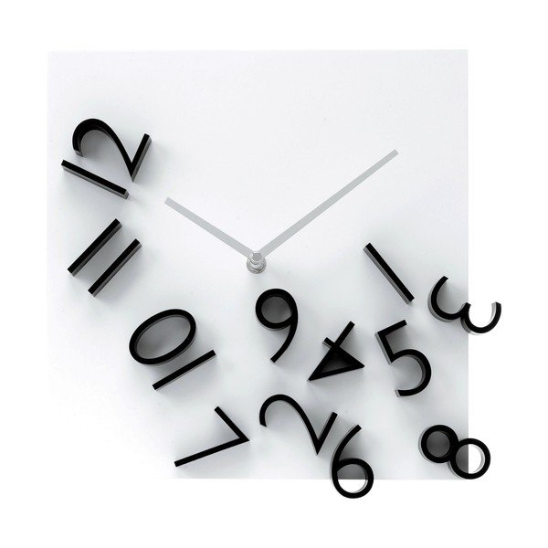 Hodiny Falling Numbers Black