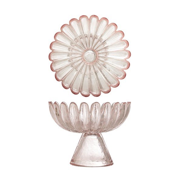 Světle růžová skleněná servírovací miska 220 ml Nalu – Bloomingville-image-4