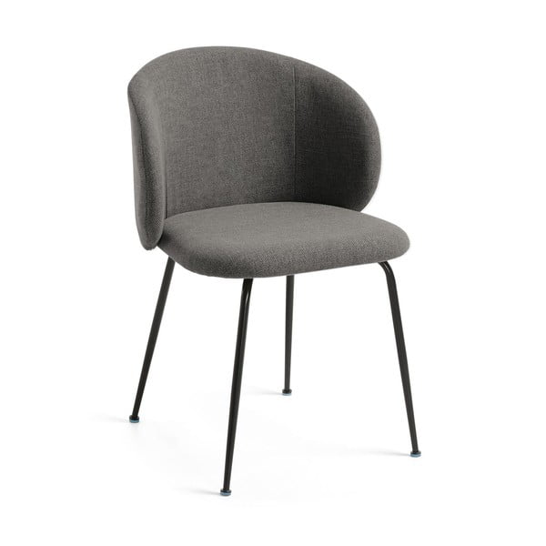 Tmavě šedá jídelní židle Minna – Kave Home