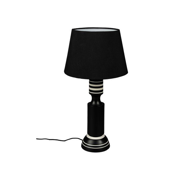 Černá stolní lampa s textilním stínidlem (výška 60 cm) Virgil – Dutchbone