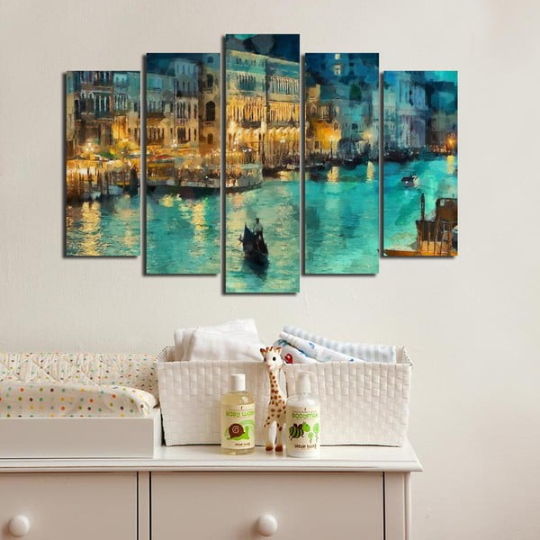 Obrazy v sadě 5 ks Venice – Wallity-image-1