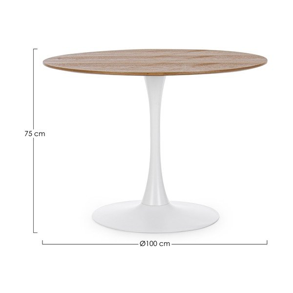 Kulatý jídelní stůl ø 100 cm Bloom – Bizzotto-image-2