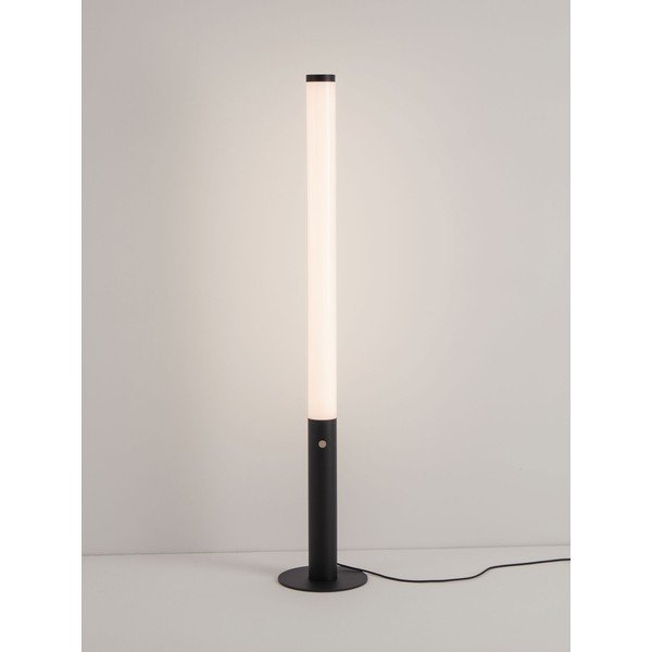 Matně černá ocelová LED stmívatelná stojací lampa se stínidlem z akrylového skla (výška 141 cm) Glaze – Nova Luce-image-3