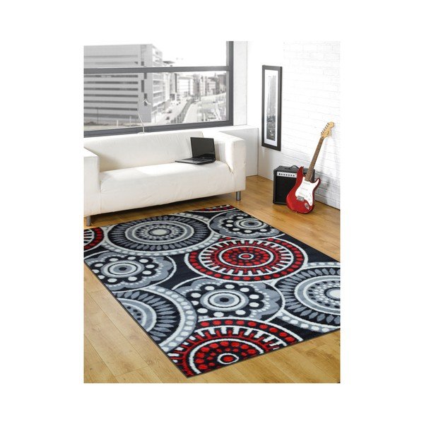 Koberec Flair Rugs Cercles Grey, 200x285 cm