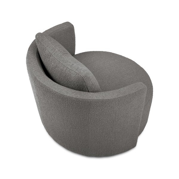 Tmavě šedé otočné křeslo Interieurs 86 Nael-image-3