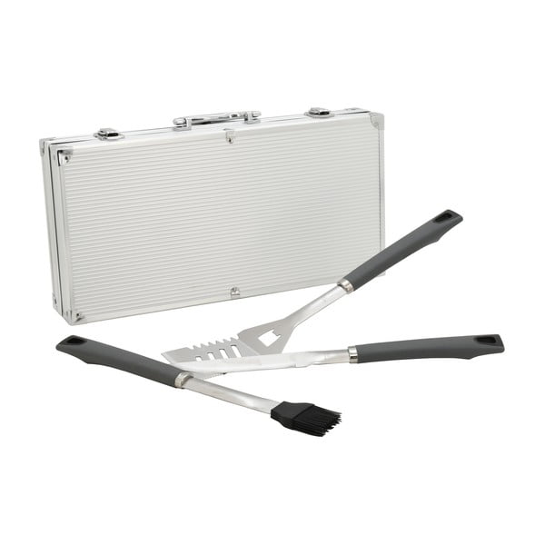 Set 11 kusů grilovacího nářadí v kufříku Cattara Alu Grey Line-image-3