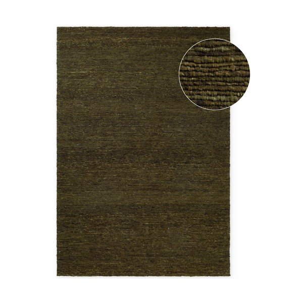 Tmavě zelený ručně tkaný vlněný koberec 200x290 cm Bexley Woolwich – Ted Baker