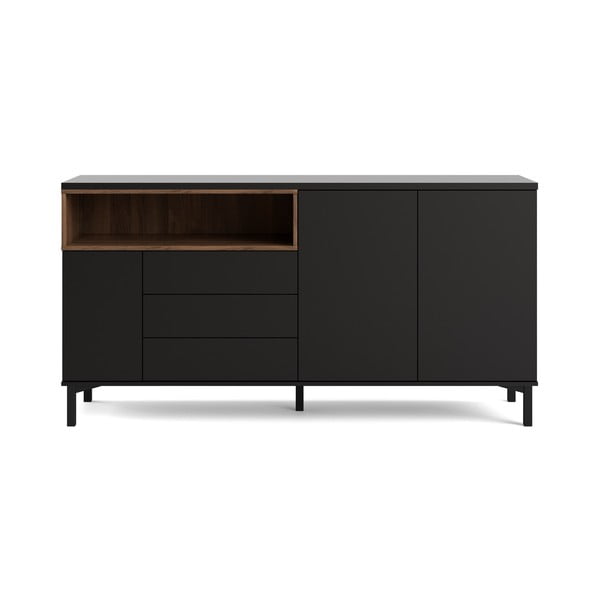 Černá komoda 176x90x49 cm Roomers – Tvilum