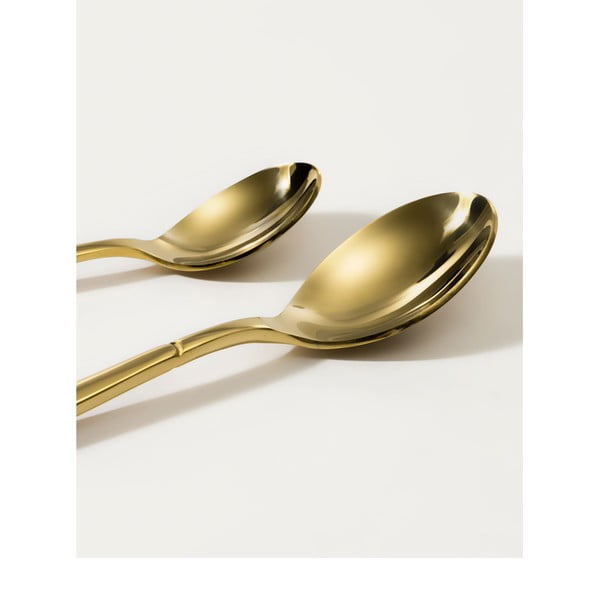Nerezový příbor 16 ks ve zlaté barvě Lite – Kave Home-image-1
