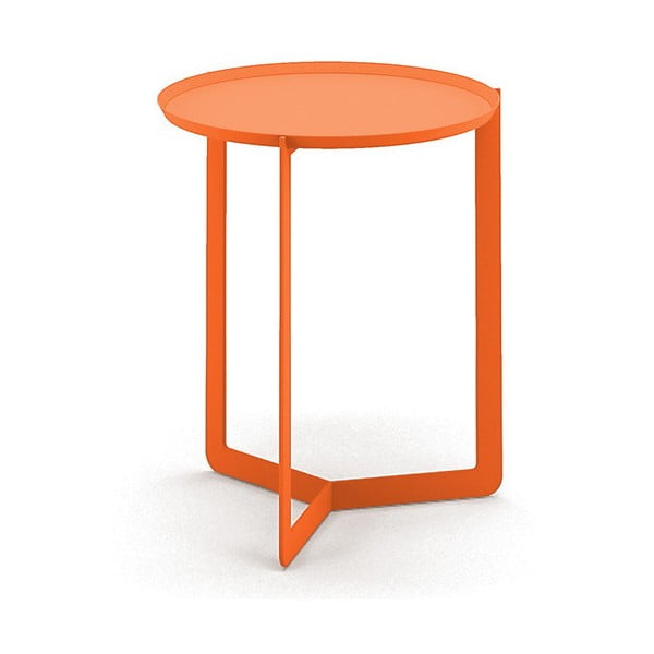 Oranžový příruční stolek MEME Design Round, Ø 40 cm