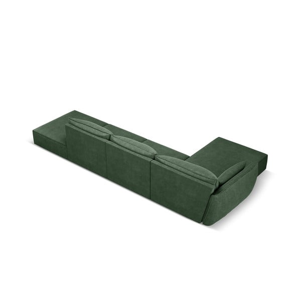 Tmavě zelená rohová pohovka (levý roh) Vanda – Mazzini Sofas-image-3