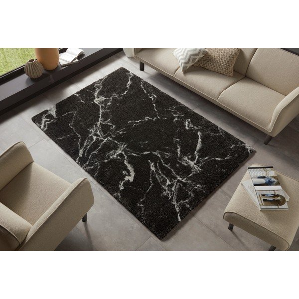 Černý koberec Mint Rugs Nomadic Mayrin, 80 x 150 cm-image-1