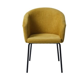 Jídelní židle v hořčicové barvě Easton – Unique Furniture