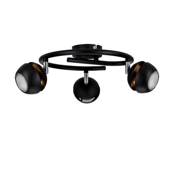Stropní svítidlo s kovovým stínidlem v černo-zlaté barvě 38x38 cm Boni – Candellux Lighting-image-2