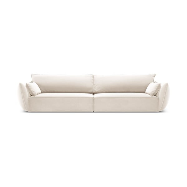 Béžová sametová pohovka 248 cm Vanda – Mazzini Sofas