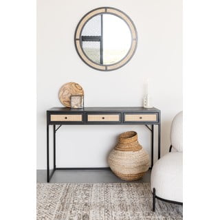 Černý konzolový stolek 40x120 cm Guuji – White Label