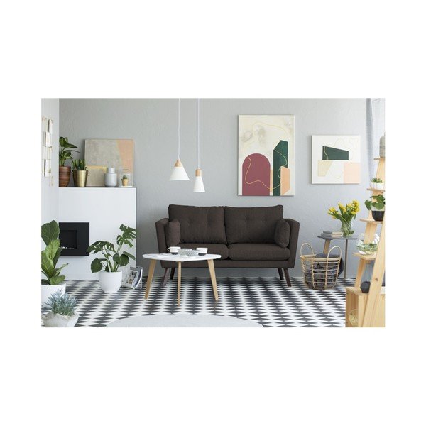 Hnědá 2místná pohovka Mazzini Sofas Elena-image-3