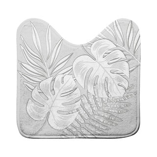 Světle šedá WC koupelnová předložka 45x45 cm Amber – douceur d'intérieur