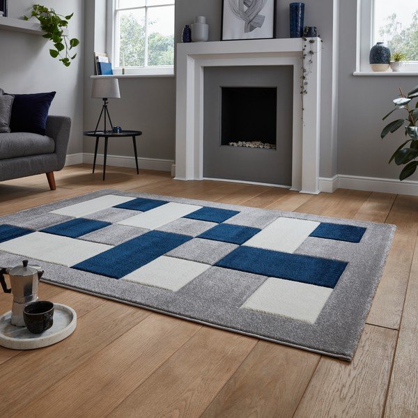 Modro-šedý koberec Think Rugs Brooklyn, 160 x 220 cm-image-2