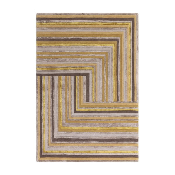 Okrově žlutý vlněný koberec 200x300 cm Network Gold – Asiatic Carpets