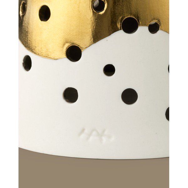 Porcelánový svícen ve zlaté barvě Kähler Design Nobili, výška 25,5 cm-image-3