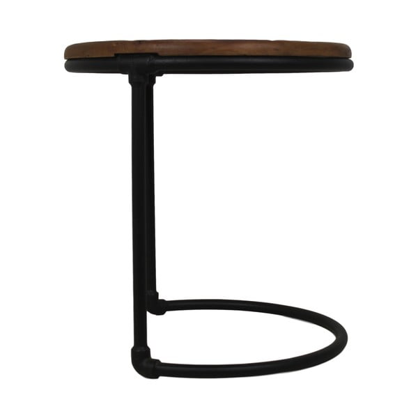 Odkládací stolek s deskou z teakového dřeva HSM collection, ⌀ 45 cm