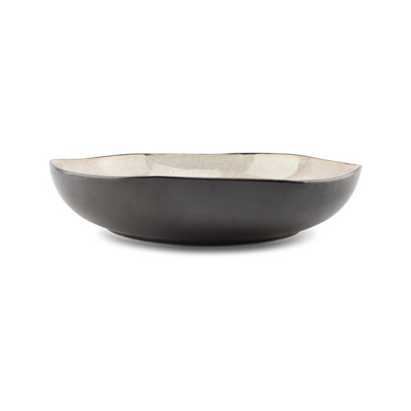 Černá/béžová mísa z kameniny ø 32 cm Lunar – Salt&Pepper-image-2