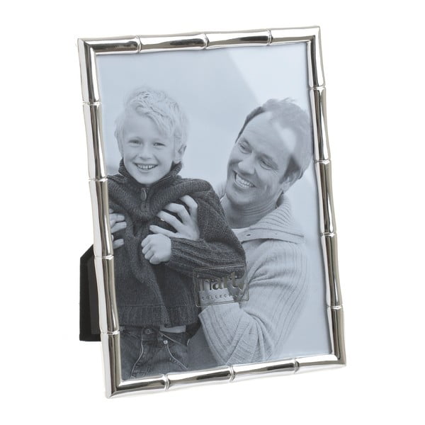Kovový fotorámeček ve stříbrné barvě InArt na fotografii 15 x 10 cm