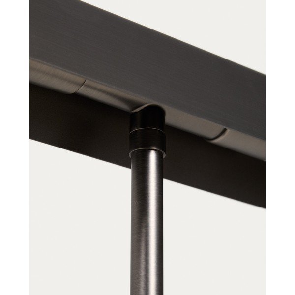 Černá stojací lampa (výška 121 cm) Lynor – Kave Home-image-4