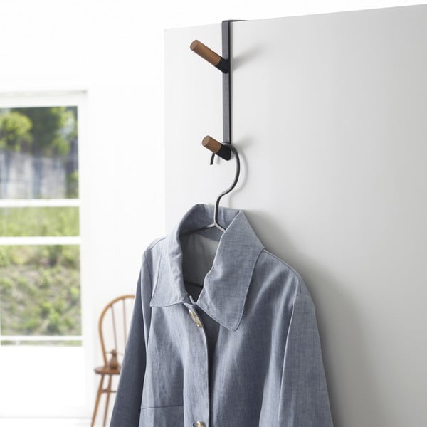 Černý kovový věšák na dveře 1,5 cm Tower – YAMAZAKI-image-1