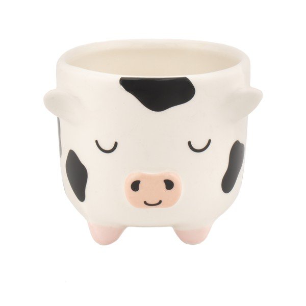 Keramický obal na květináč ø 7,5 cm Cow – Sass & Belle