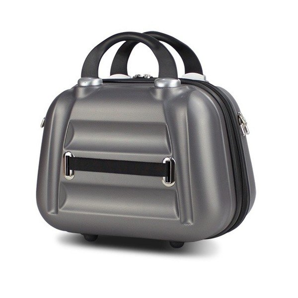 Šedý dámský příruční cestovní kufřík My Valice SMART BAG LASSO Make Up & Hand Suitcase-image-2