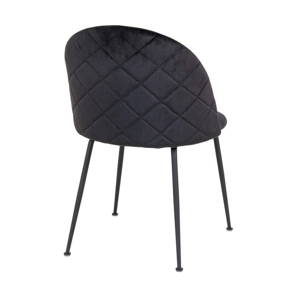 Černé sametové jídelní židle v sadě 2 ks Geneve – House Nordic-image-2