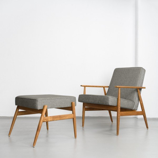 Tmavě šedé křeslo 366 Concept Fox Loft-image-1