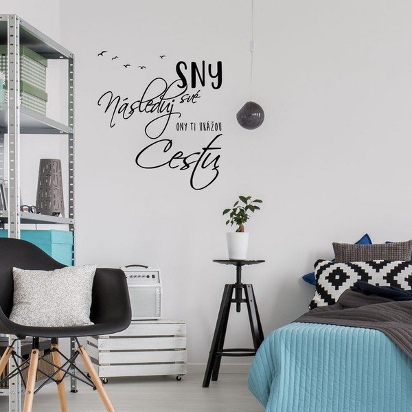 Samolepka na zeď s citátem Ambiance Následuj své sny-image-1