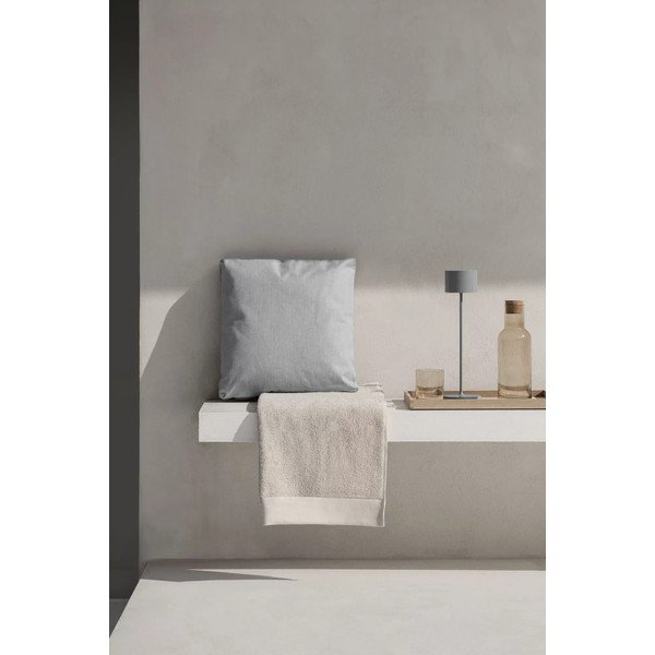 Krémové froté ručníky v sadě 2 ks z bio bavlny 30x50 cm Riva – Blomus-image-1