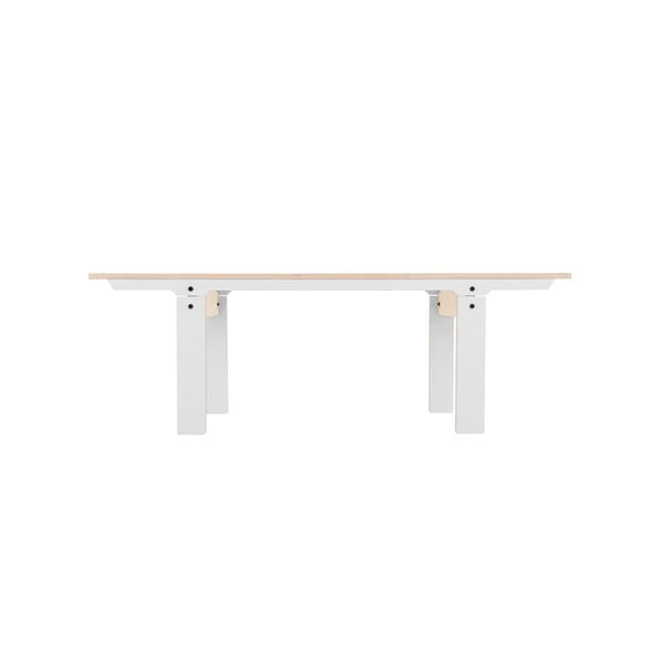 Bílá lavice na sezení rform Slim 04, délka 133 cm
