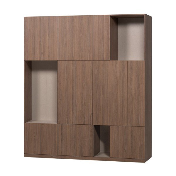 Modulární skříň v tmavě přírodní barvě 188x215 cm Build – WOOOD-image-3