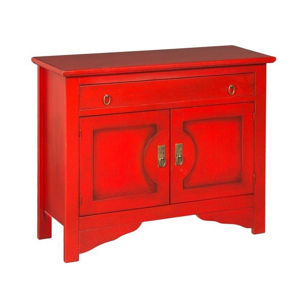 Červená komoda Evergreen House Credenza