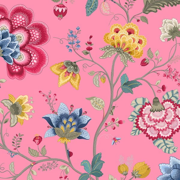 Tapeta Pip Studio Floral Fantasy, 0,52x10 m, růžová