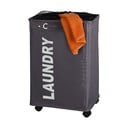 Šedý koš na prádlo Wenko Quadro, 79,2 l